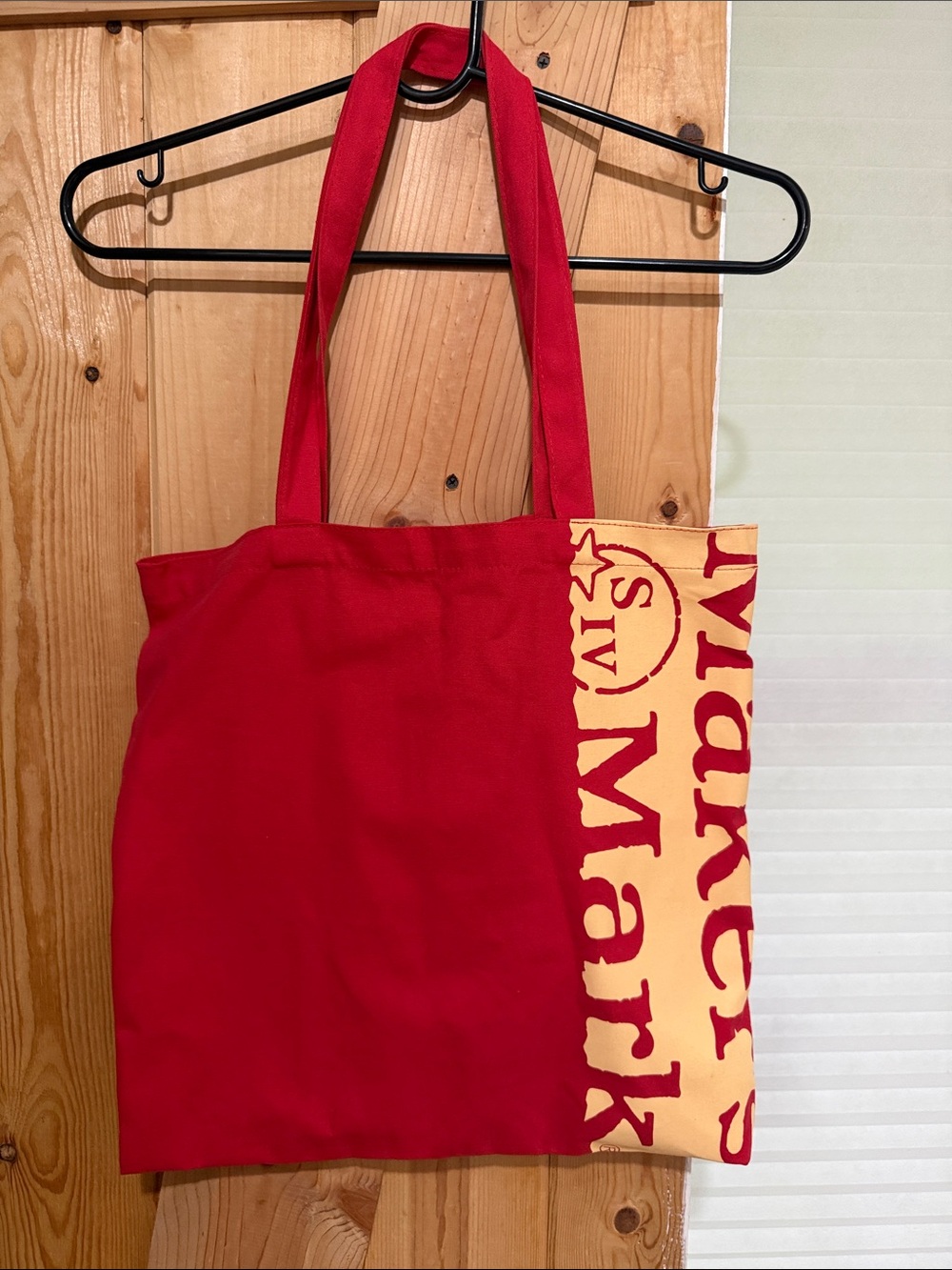 Maker's Mark Red Canvas Tote Bag, New!